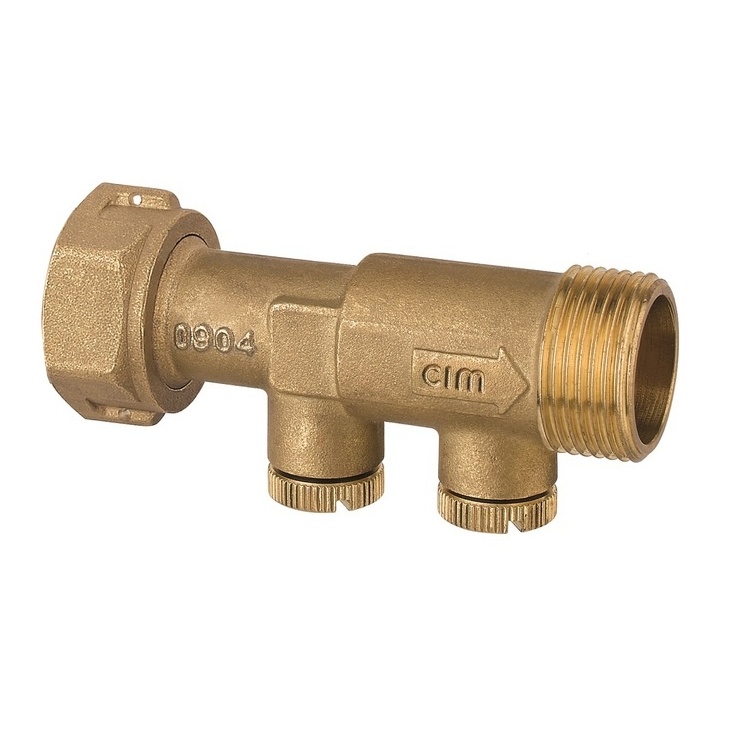 Fitting with anti-pollution check valve