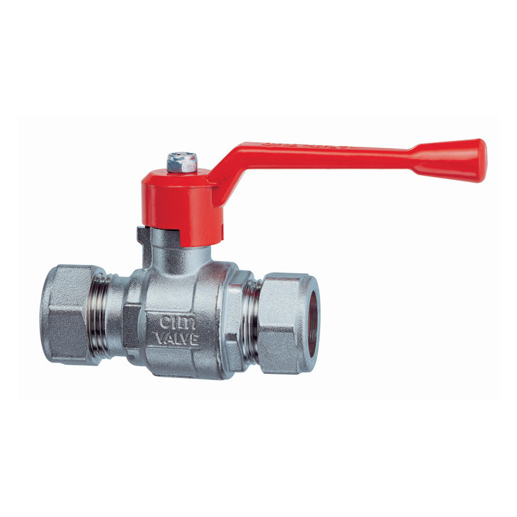 Ball valves with compression ends