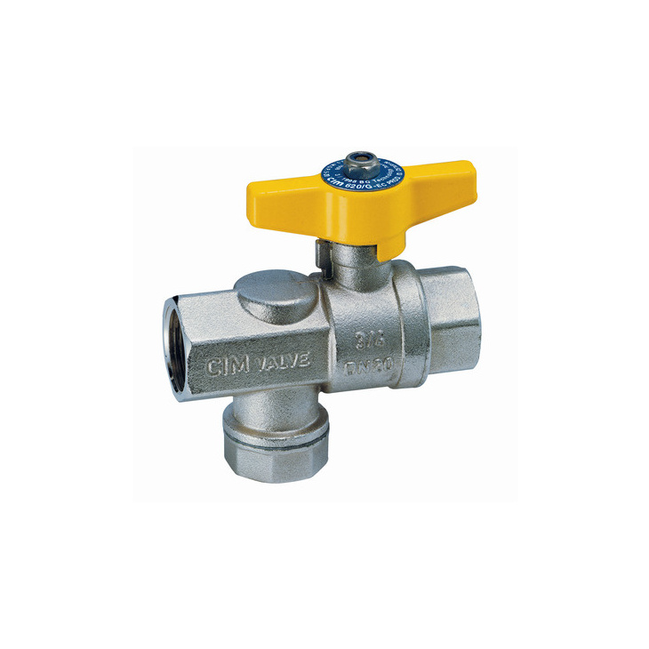 Ball valves with gas filter