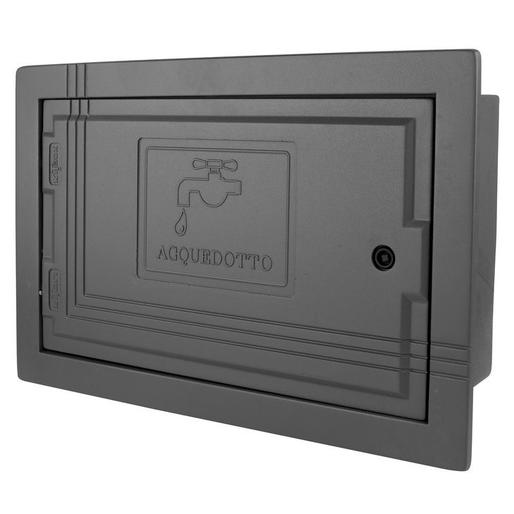 Cassetta in poliuretano espanso per allacci utenza - versione cold per climi freddi - grigio